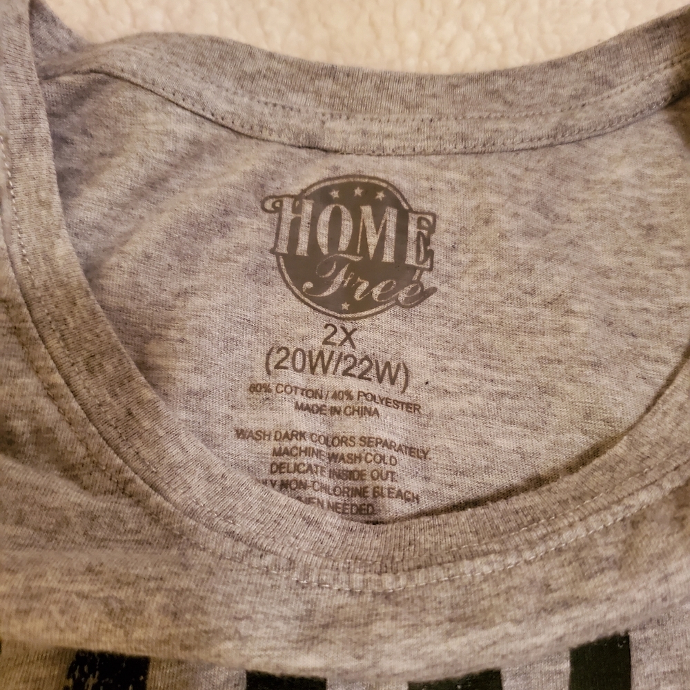 Womens Tennessee born and raised long sleeved gray 2x t-shirt - Picture 4 of 8
